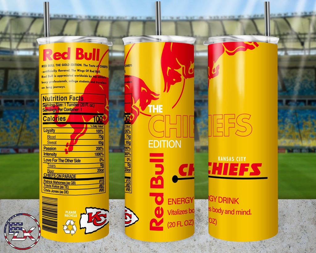 20oz Skinny Tumbler | NFL Red bull - Everydaykydex