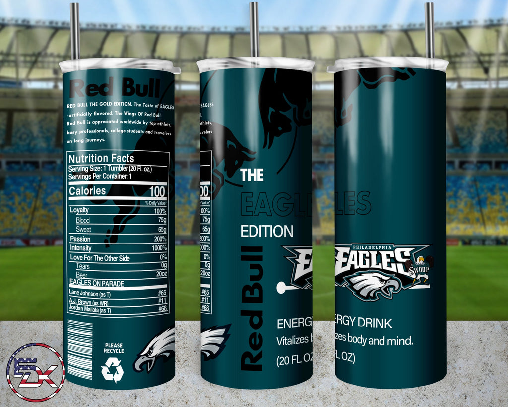 20oz Skinny Tumbler | NFL Red bull - Everydaykydex