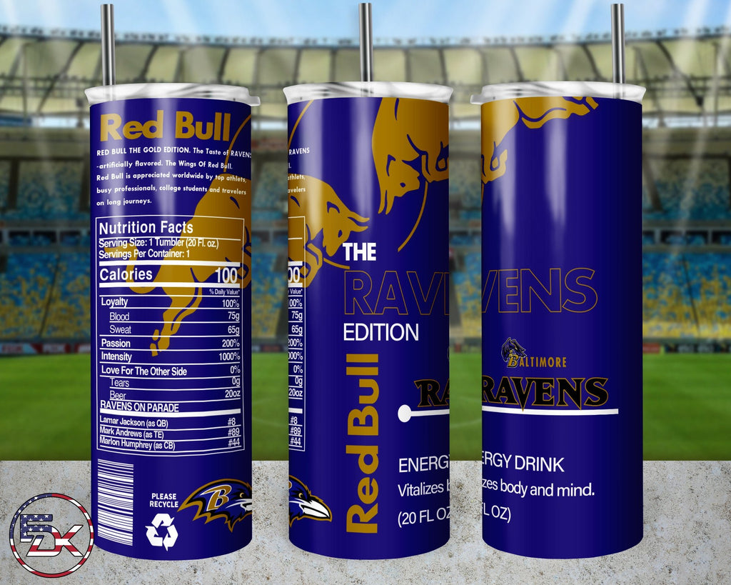 20oz Skinny Tumbler | NFL Red bull - Everydaykydex