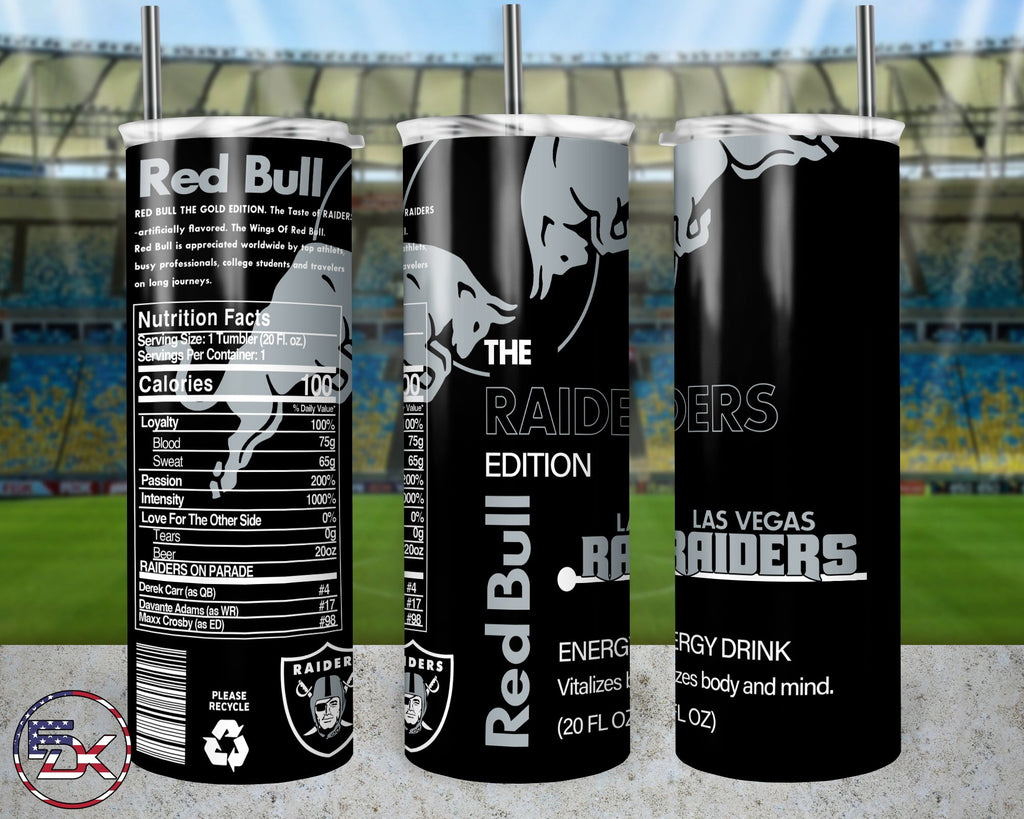 20oz Skinny Tumbler | NFL Red bull - Everydaykydex