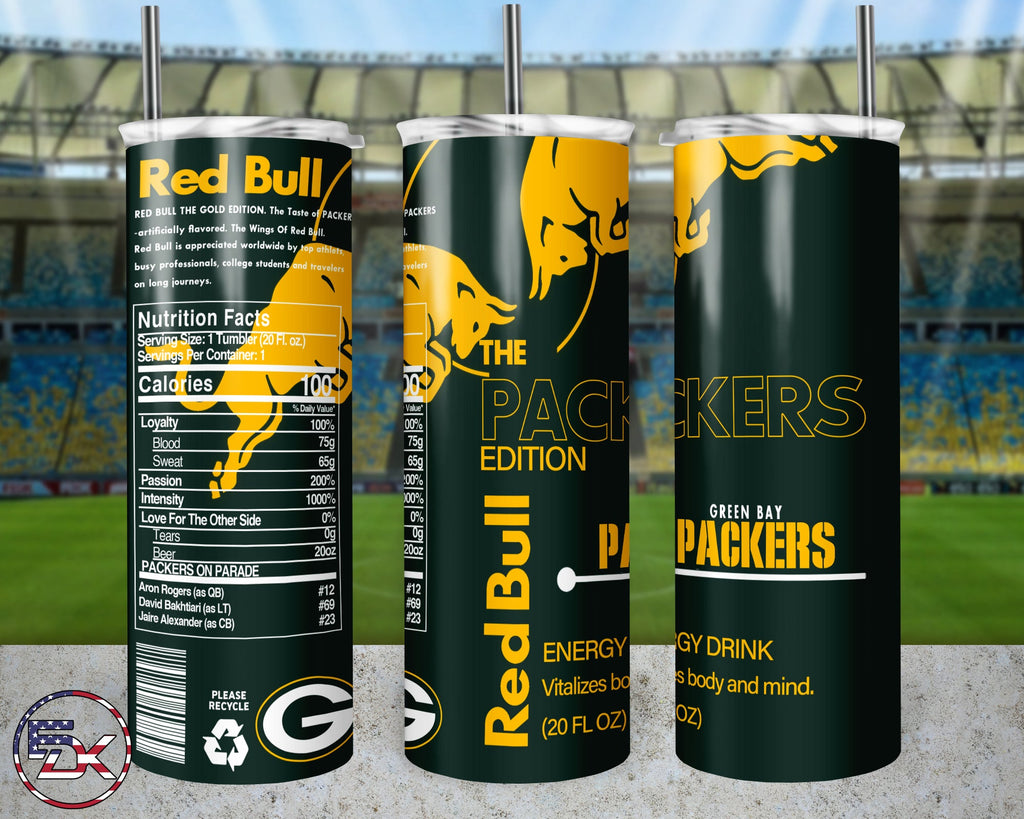 20oz Skinny Tumbler | NFL Red bull - Everydaykydex