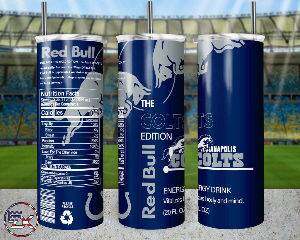 20oz Skinny Tumbler | NFL Red bull - Everydaykydex