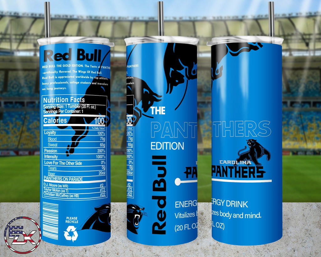 20oz Skinny Tumbler | NFL Red bull - Everydaykydex