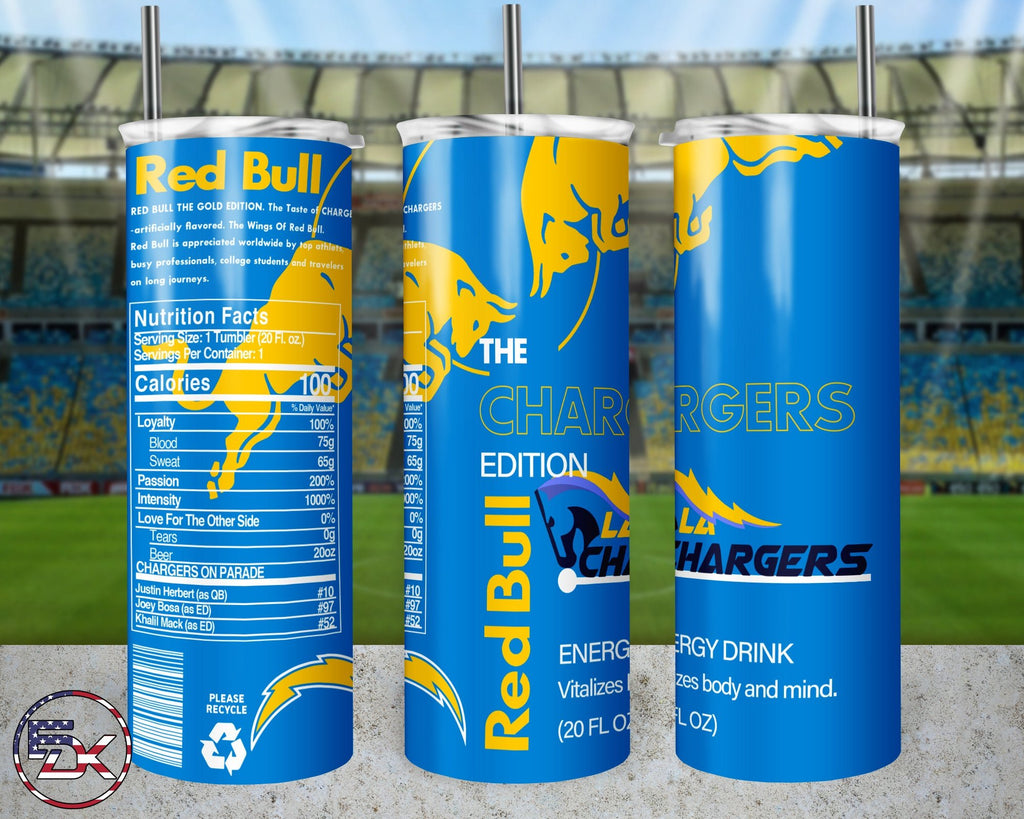 20oz Skinny Tumbler | NFL Red bull - Everydaykydex