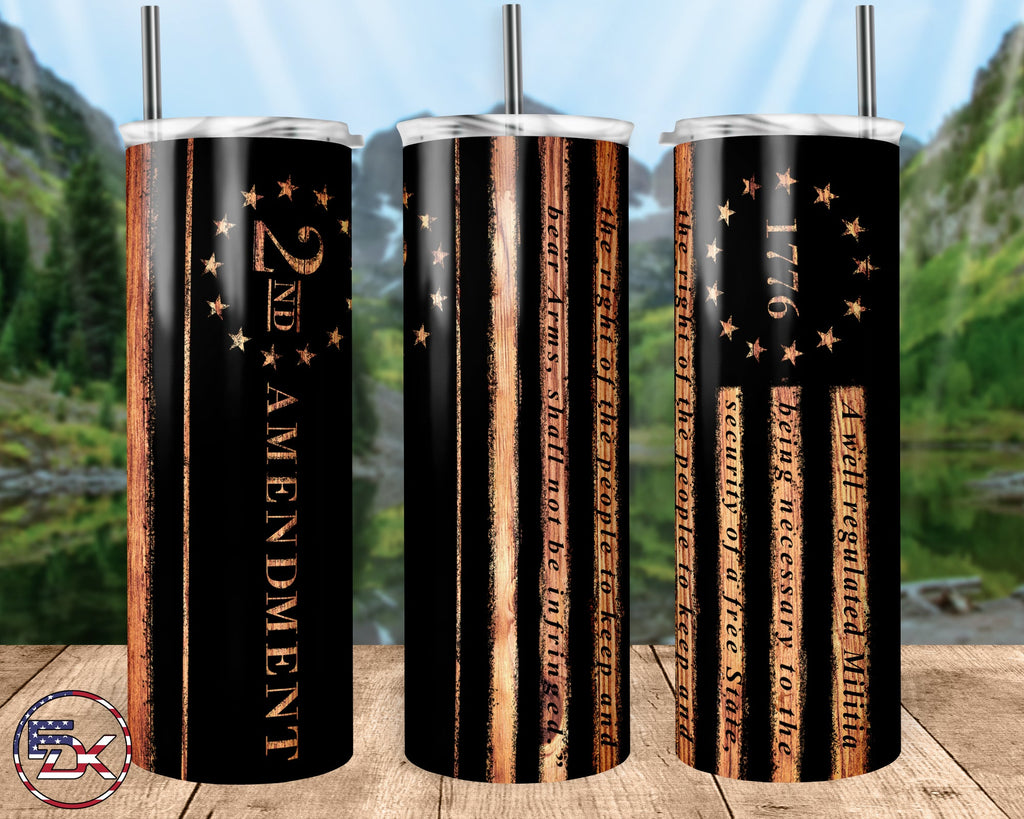 2nd Amendment - Constitution | 20oz Skinny Tumbler - Everydaykydex