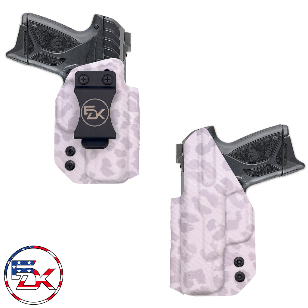 Ruger Security 9 Compact IWB Inside the waistband Kydex Custom Carbon Fiber CF Leopard print 