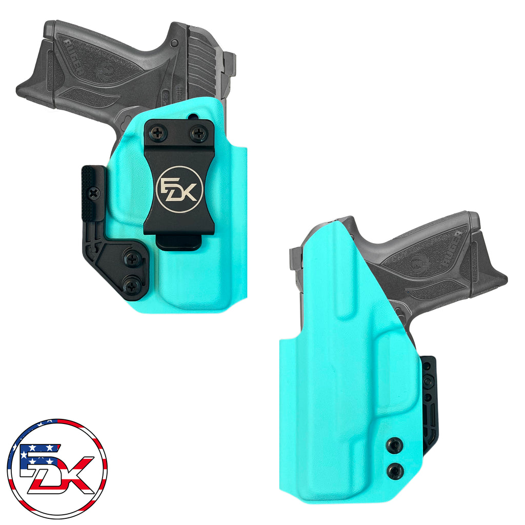 Ruger Security 380 Compact 9 IWB Inside the waistband Kydex Holster Teal