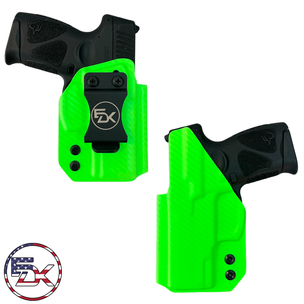 Taurus G2C G2S G3C IWB Inside the Waistband Holster CF Carbon Fiber Zombie Green