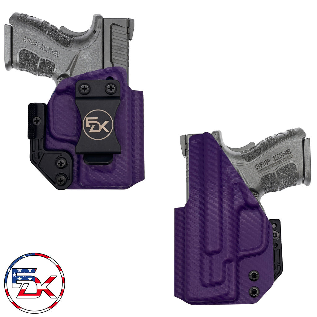 Springfield XD Mod 2 3" Carbon Fiber Purple IWB Inside the Waistband Holster