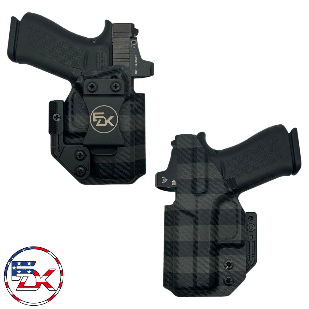 Carbon Fiber American Flag Colored - Inside the Waistband (IWB) Holster - Everydaykydex