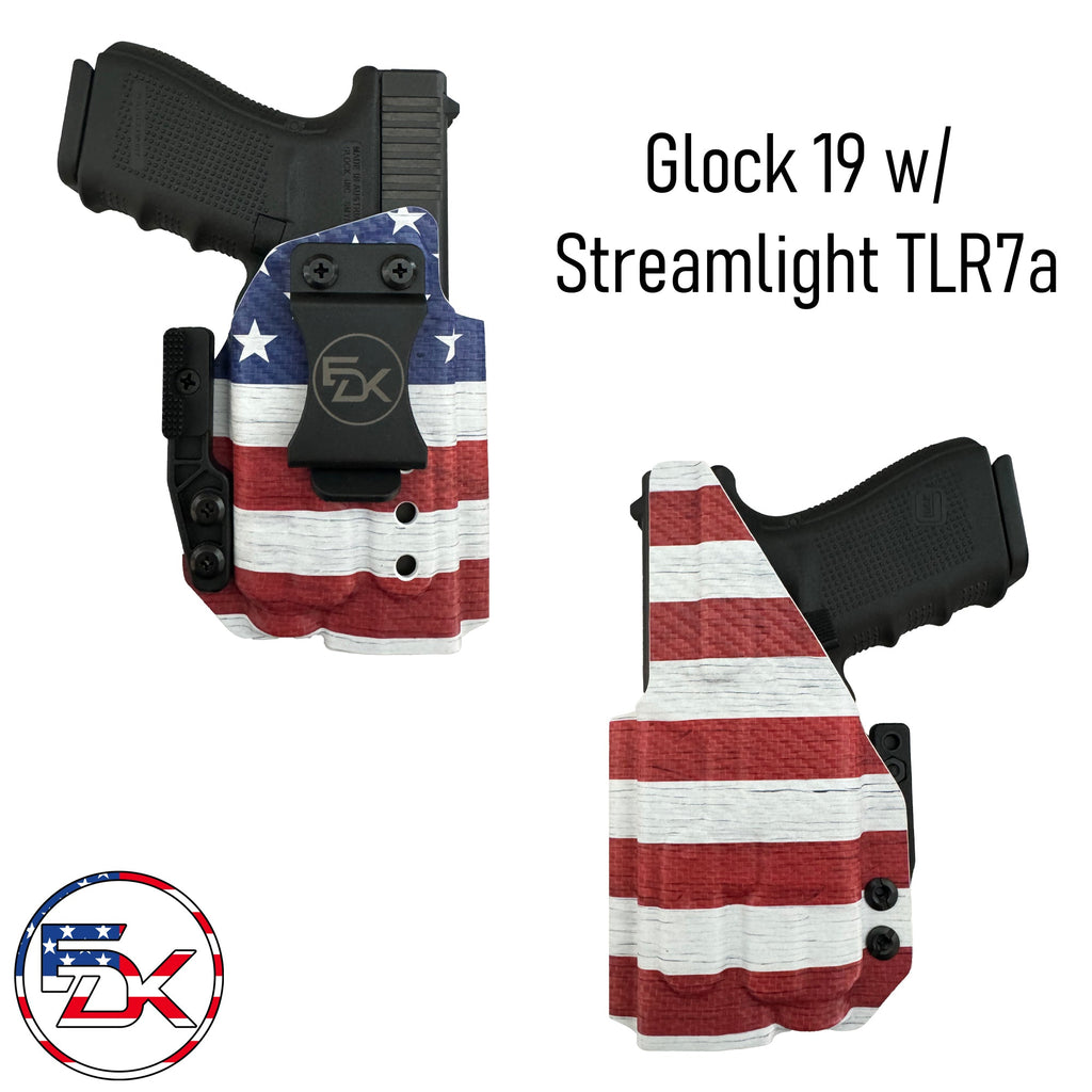 Carbon Fiber American Flag - Inside the Waistband (IWB) Holster - Everydaykydex