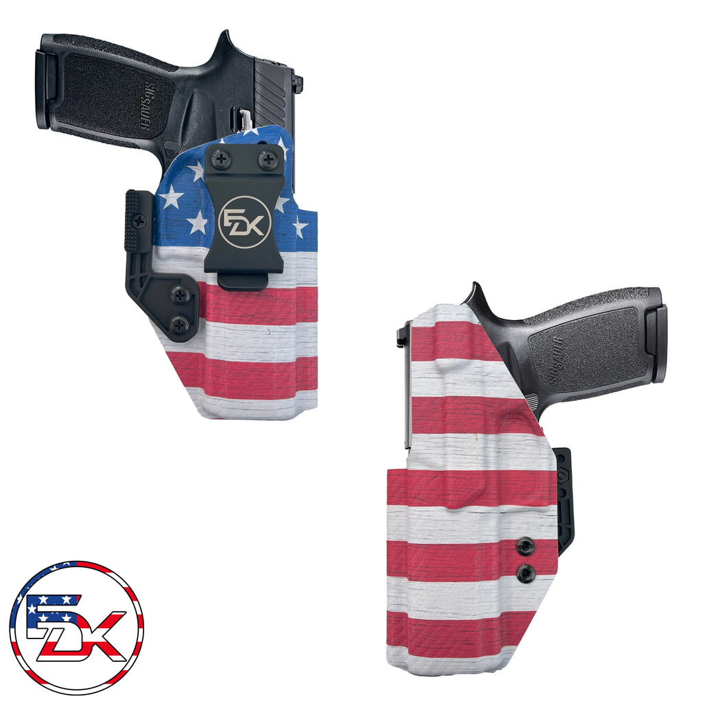 Carbon Fiber American Flag - Inside the Waistband (IWB) Holster - Everydaykydex