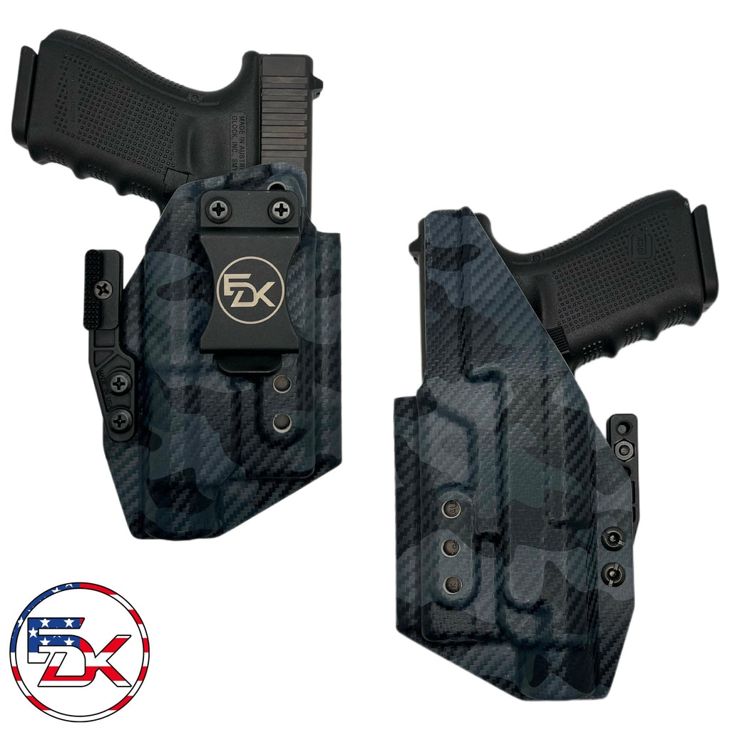 Carbon Fiber Camo - Black - Inside the Waistband (IWB) Holster - Everydaykydex