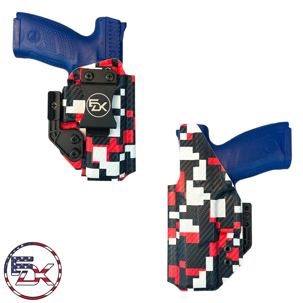 Carbon Fiber Camo - Digital - Inside the Waistband (IWB) Holster - Everydaykydex