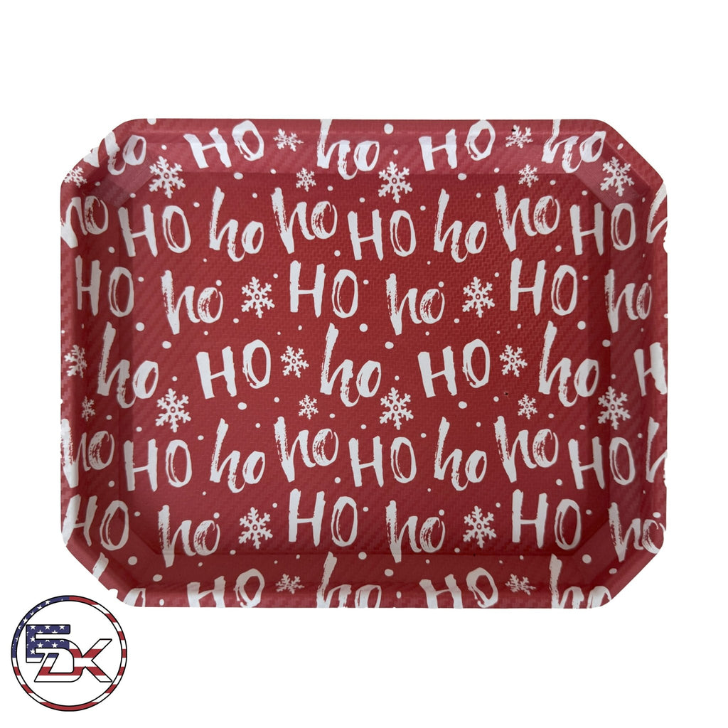 Carbon Fiber Christmas Ho Ho Ho (Red) - EDC Kydex Tray - Everydaykydex