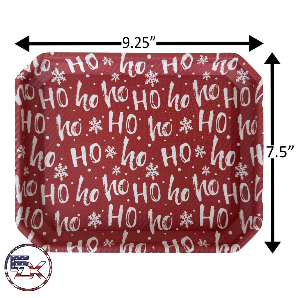 Carbon Fiber Christmas Ho Ho Ho (Red) - EDC Kydex Tray - Everydaykydex