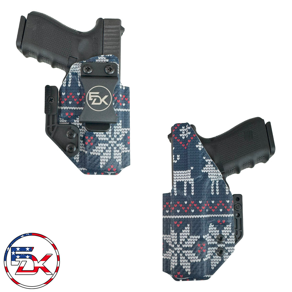 Carbon Fiber Christmas Ugly Sweater - Inside the Waistband (IWB) Holster - Everydaykydex