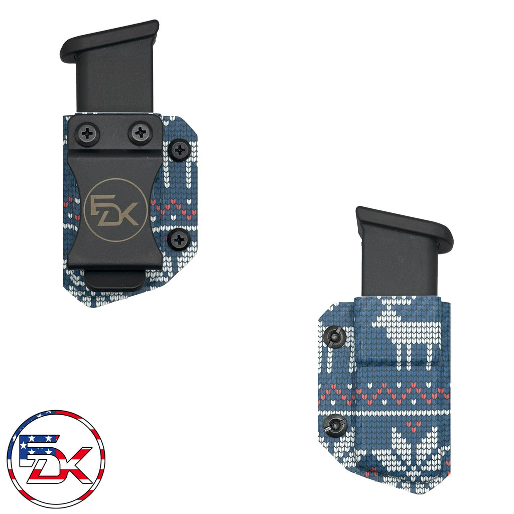 Carbon Fiber Christmas Ugly Sweater - Inside the Waistband (IWB) kydex Mag Carrier - Everydaykydex