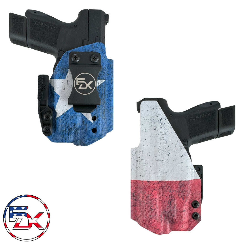 Carbon Fiber Flag - Texas - Inside the Waistband (IWB) Kydex Holster - Everydaykydex