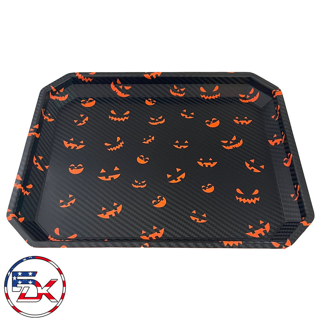 Carbon Fiber Halloween Pumpkins - Black - EDC Kydex Tray - Everydaykydex