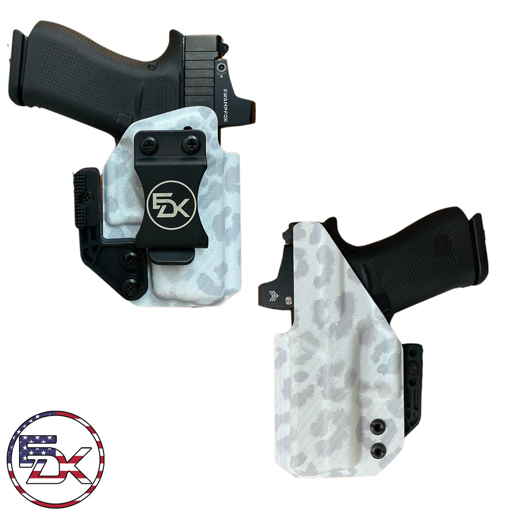 Carbon Fiber Leopard - Gray - Inside the Waistband (IWB) Holster - Everydaykydex