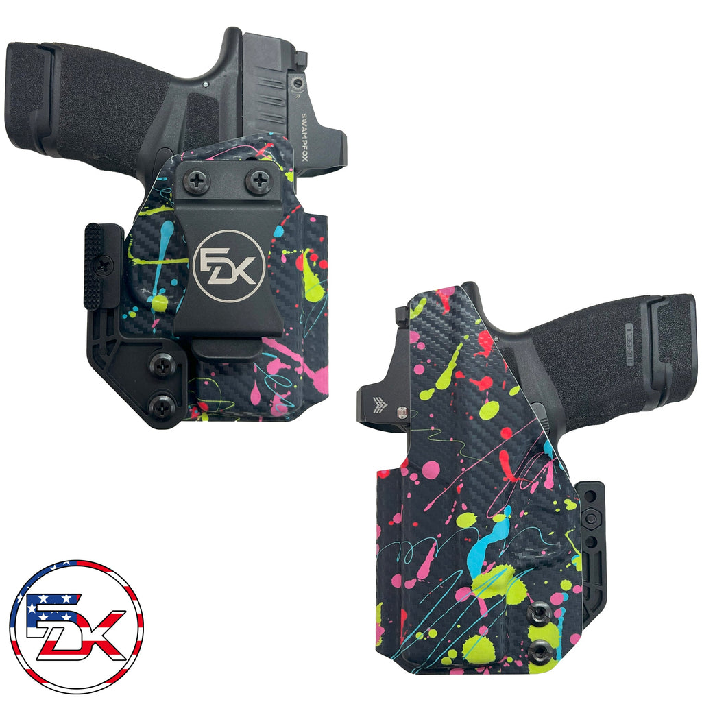 Carbon Fiber Neon Splatter - Inside the Waistband (IWB) Holster - Everydaykydex