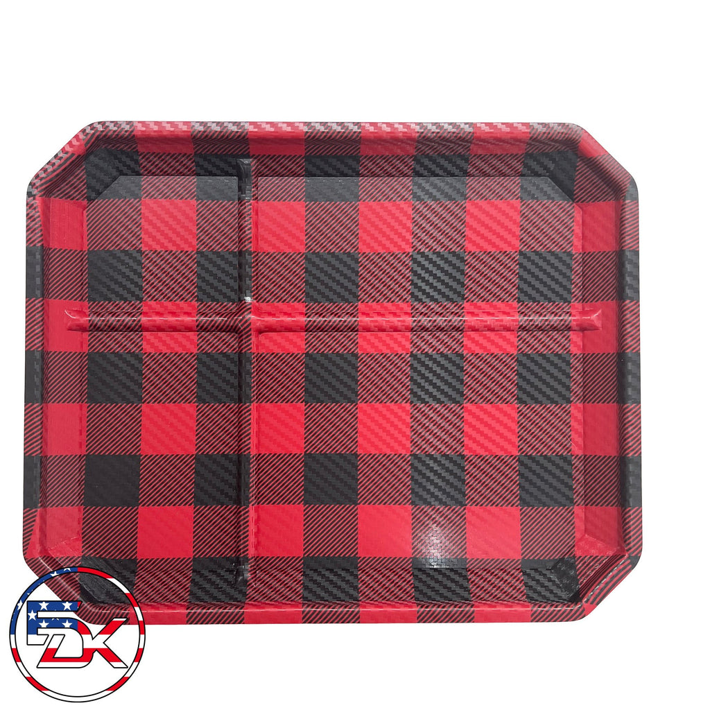 Carbon Fiber Plaid - EDC Kydex Tray - Everydaykydex