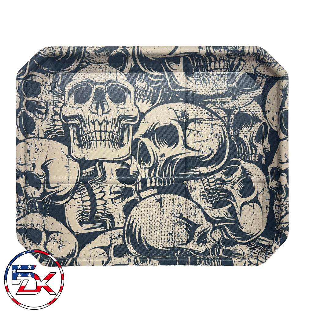 Carbon Fiber Skulls - Tan - EDC Kydex Tray - Everydaykydex