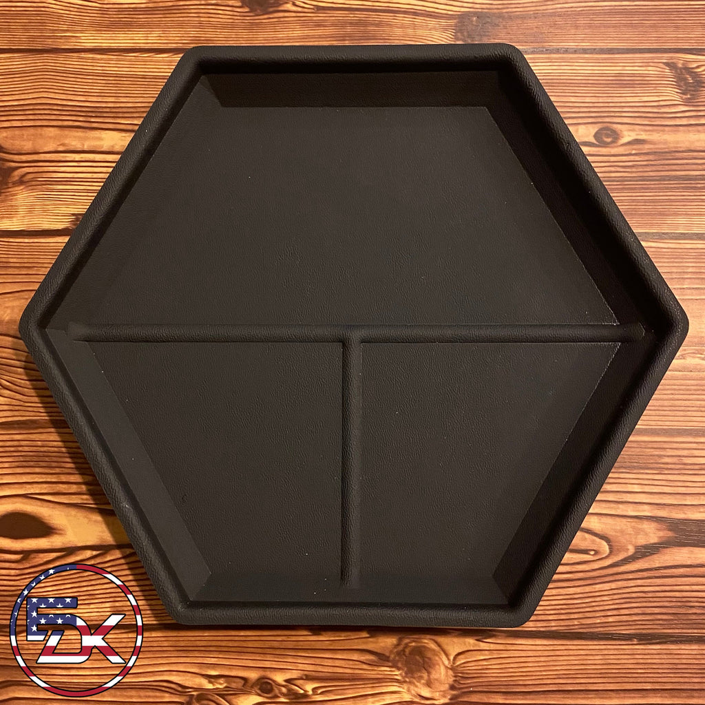 EDC Kydex Hex Tray with Sections - Everydaykydex