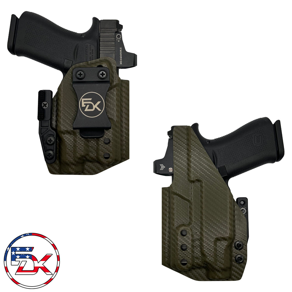 Glock 43X Mos w/Streamlight TLR7 Sub (GL) - Inside the Waistband (IWB) kydex Holsters. - Everydaykydex