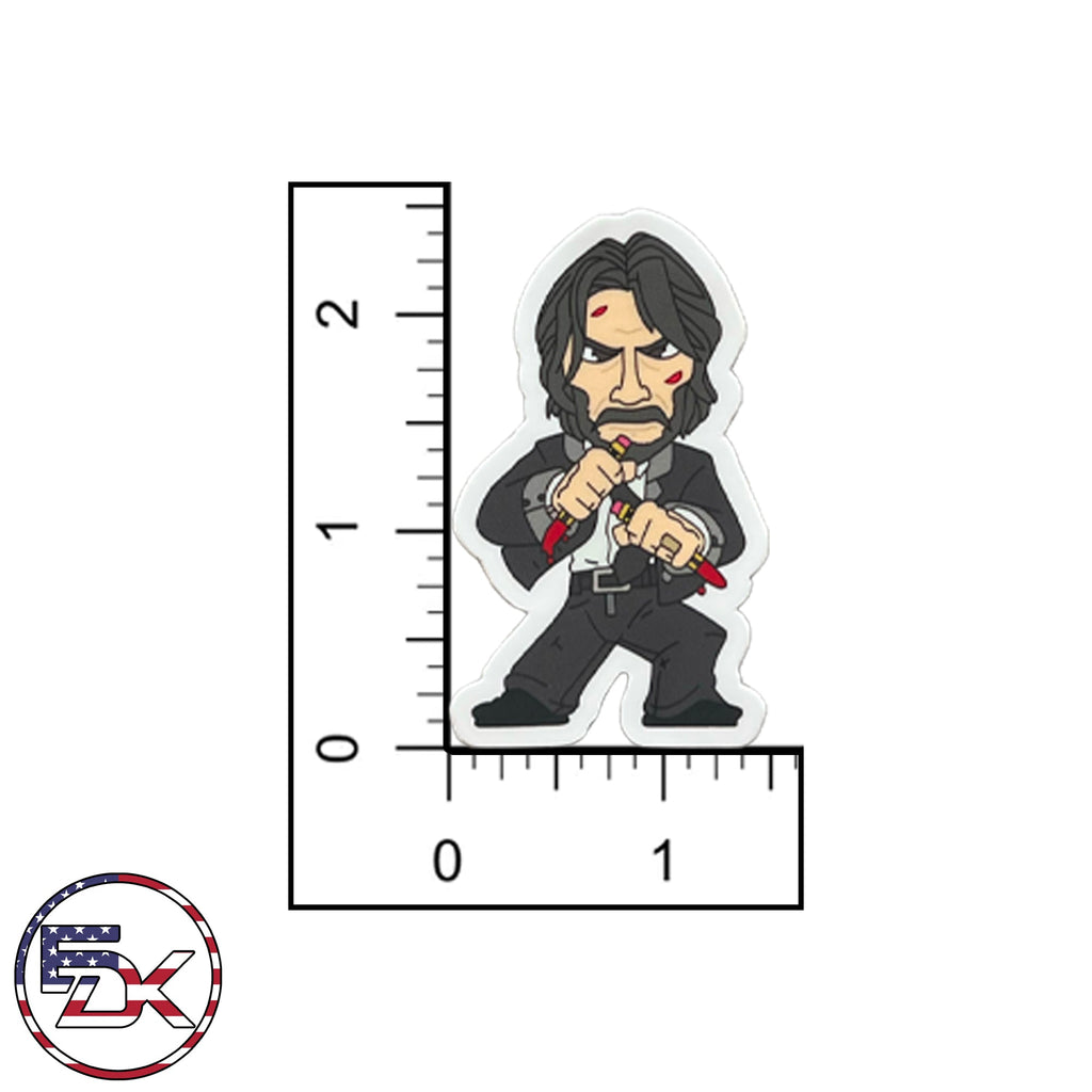 John Wick Cartoon Sticker - Everydaykydex