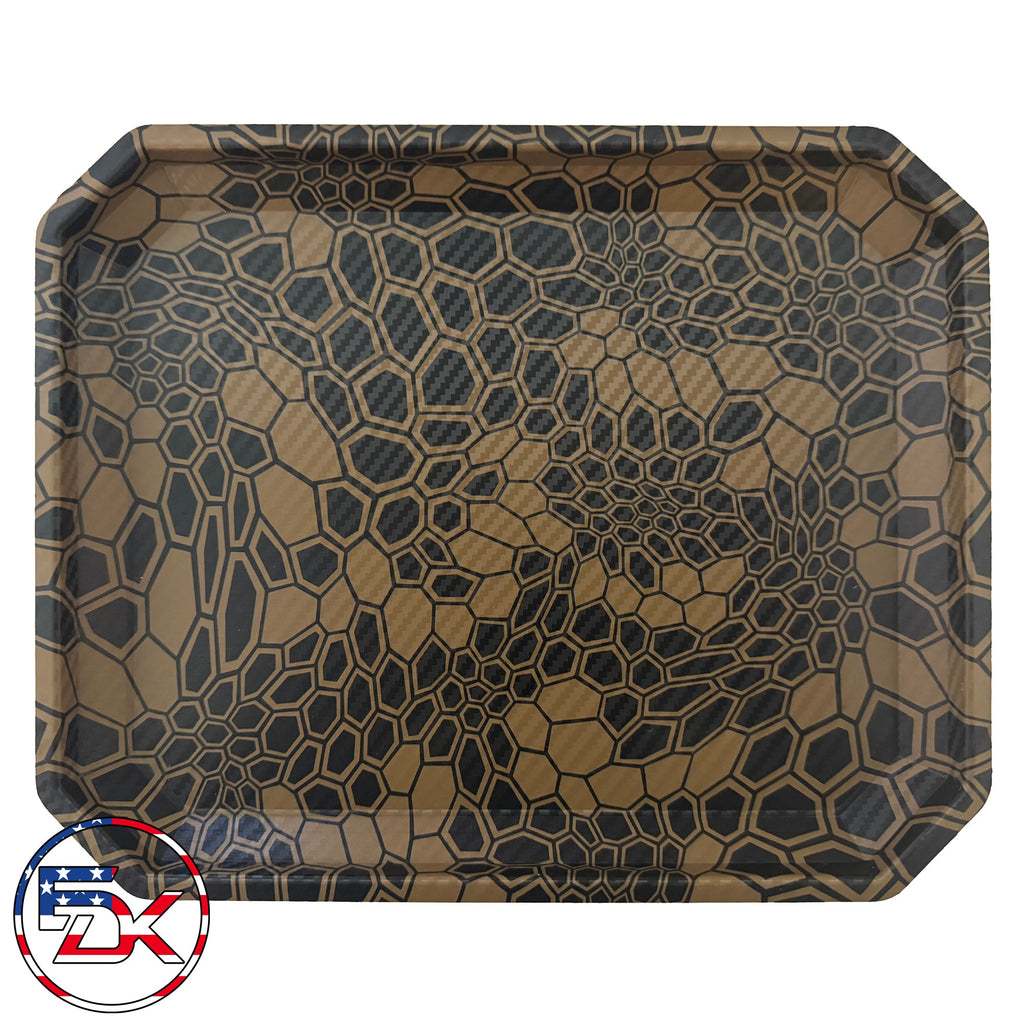 Carbon Fiber Brown Kryptek - EDC Kydex Tray