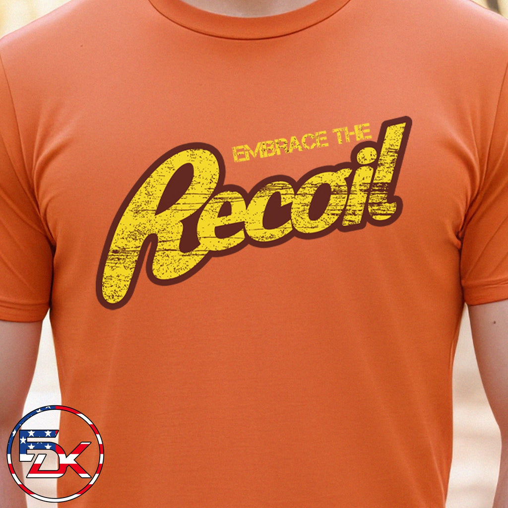 Men's Embrace the Recoil T-Shirt - Orange - Everydaykydex