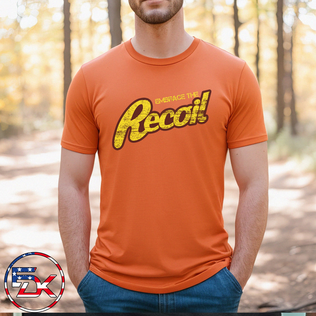 Men's Embrace the Recoil T-Shirt - Orange - Everydaykydex