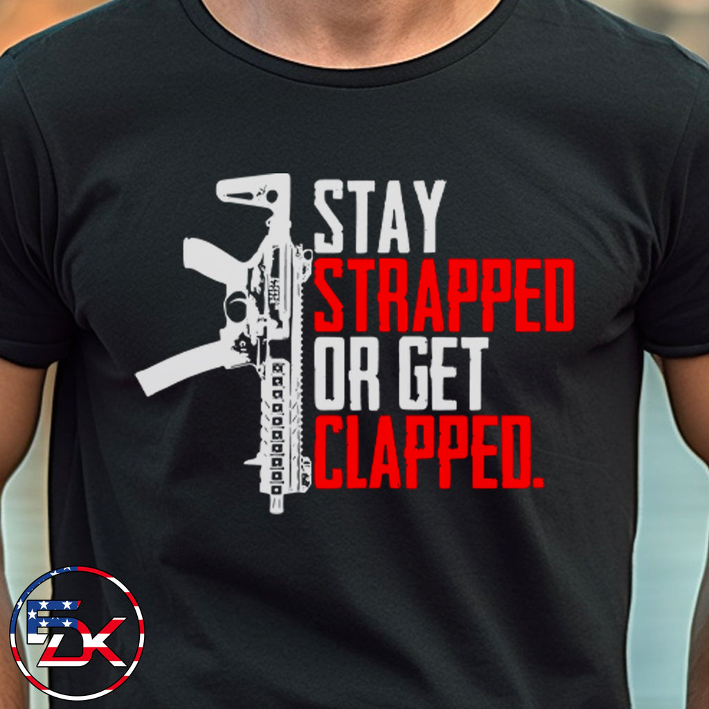 Men's Stay Strapped T-Shirt - Black - Everydaykydex